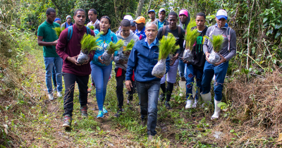 UTEPDA da inicio a jornada simultánea en seis Proyecto Agroforestal con la siembra más de 20 de mil árboles